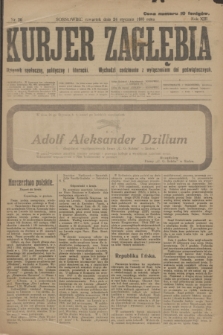 Kurjer Zagłębia : dziennik społeczny, polityczny i literacki. R.13, nr 20 (24 stycznia 1918)
