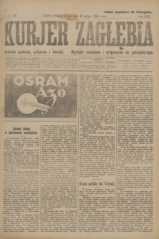 Kurjer Zagłębia : dziennik społeczny, polityczny i literacki. R.13, nr 30 (6 lutego 1918)