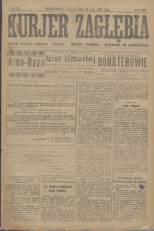 Kurjer Zagłębia : dziennik społeczny, polityczny i literacki. R.13, nr 111 (19 maja 1918)