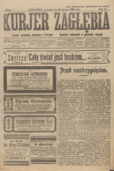 Kurjer Zagłębia : dziennik społeczny, polityczny i literacki. R.15, № 14 (15 stycznia 1920)
