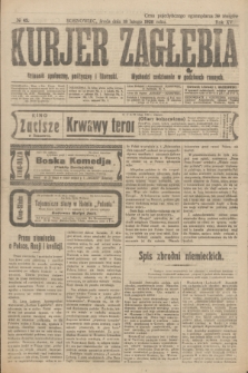 Kurjer Zagłębia : dziennik społeczny, polityczny i literacki. R.15, № 42 (18 lutego 1920)