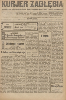 Kurjer Zagłębia : dziennik bezpartyjny polityczno-społeczno-literacki. R.15, nr 243 (22 października 1920)