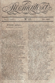 Rozmaitości : pismo dodatkowe do Gazety Lwowskiej. 1841, nr 23