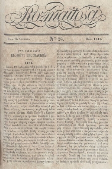 Rozmaitości : pismo dodatkowe do Gazety Lwowskiej. 1841, nr 24