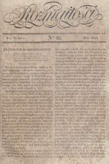 Rozmaitości : pismo dodatkowe do Gazety Lwowskiej. 1841, nr 28