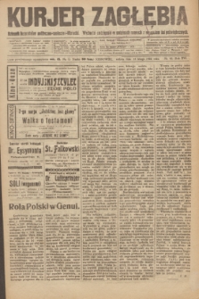 Kurjer Zagłębia : dziennik bezpartyjny polityczno-społeczno-literacki. R.16 [!], nr 40 (18 lutego 1922)