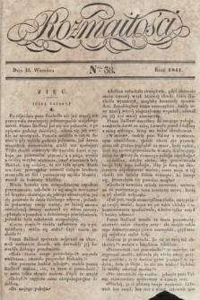 Rozmaitości : pismo dodatkowe do Gazety Lwowskiej. 1841, nr 38