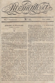 Rozmaitości : pismo dodatkowe do Gazety Lwowskiej. 1841, nr 41