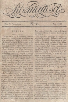 Rozmaitości : pismo dodatkowe do Gazety Lwowskiej. 1841, nr 44