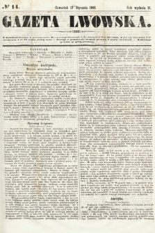 Gazeta Lwowska. 1861, nr 14