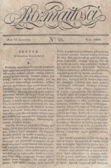 Rozmaitości : pismo dodatkowe do Gazety Lwowskiej. 1841, nr 46
