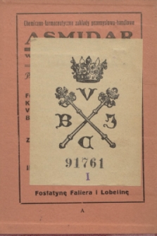 Kalendarz Farmaceutyczny : na rok 1937. R.17 + wkładka