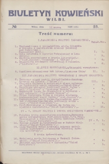 Biuletyn Kowieński Wilbi. 1926, № 25 (12 marca)
