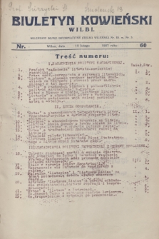 Biuletyn Kowieński Wilbi. 1927, nr 60 (18 lutego)