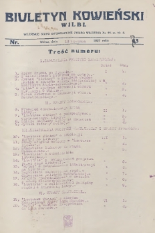 Biuletyn Kowieński Wilbi. 1927, nr 63 [i.e.73] (10 czerwca)