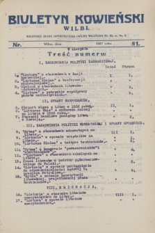 Biuletyn Kowieński Wilbi. 1927, nr 81 (9 sierpnia)