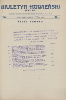 Biuletyn Kowieński Wilbi. 1927, nr 90 (10 października)