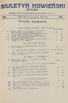 Biuletyn Kowieński Wilbi. 1927, nr 97 (12 listopada)