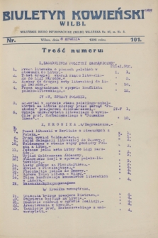 Biuletyn Kowieński Wilbi. [1927], nr 101 (6 grudnia)
