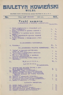 Biuletyn Kowieński Wilbi. 1928, nr 107 (20 stycznia)