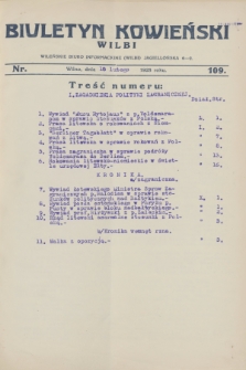 Biuletyn Kowieński Wilbi. 1928, nr 109 (10 lutego)