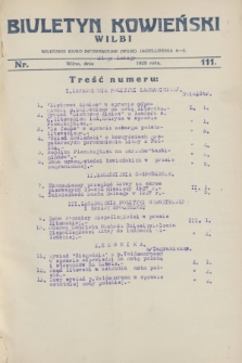 Biuletyn Kowieński Wilbi. 1928, nr 111 (24 lutego)