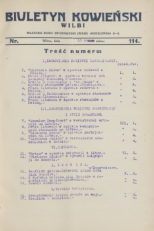 Biuletyn Kowieński Wilbi. 1928, nr 114 (15 marca)