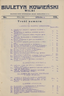 Biuletyn Kowieński Wilbi. 1928, nr 118 (14 kwietnia)