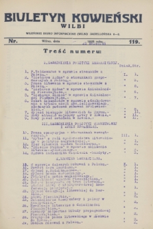 Biuletyn Kowieński Wilbi. 1928, nr 119 (21 kwietnia)
