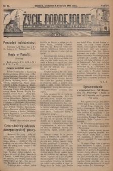 Życie Parafjalne : parafja Przen. Trójcy w Będzinie. 1937, nr 14