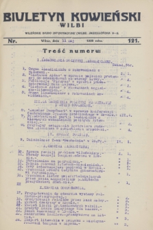 Biuletyn Kowieński Wilbi. 1928, nr 121 (11 maja)