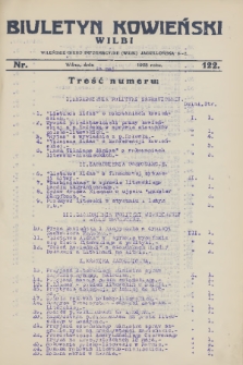 Biuletyn Kowieński Wilbi. 1928, nr 122 (18 maja)
