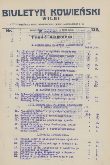 Biuletyn Kowieński Wilbi. 1928, nr 128 (30 czerwca)