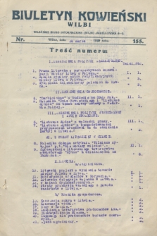 Biuletyn Kowieński Wilbi. 1929, nr 155 (28 marca)