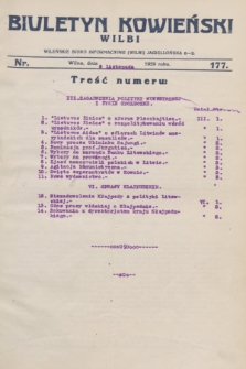 Biuletyn Kowieński Wilbi. 1929, nr 177 (6 listopada)