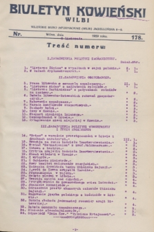 Biuletyn Kowieński Wilbi. 1929, nr 178 (8 listopada)