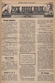 Życie Parafjalne : parafja Przen. Trójcy w Będzinie. 1937, nr 18