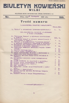 Biuletyn Kowieński Wilbi. 1929, nr 188 (27 listopada)