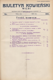 Biuletyn Kowieński Wilbi. 1929, nr 201 (20 grudnia)