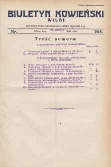 Biuletyn Kowieński Wilbi. 1929, nr 205 (31 grudnia)