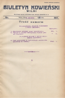 Biuletyn Kowieński Wilbi. 1930, nr 207 (3 stycznia)