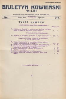 Biuletyn Kowieński Wilbi. 1930, nr 211 (9 stycznia)