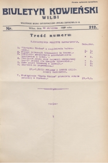 Biuletyn Kowieński Wilbi. 1930, nr 212 (10 stycznia)