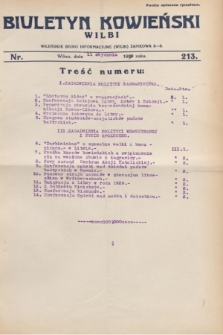 Biuletyn Kowieński Wilbi. 1930, nr 213 (11 stycznia)