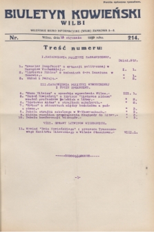 Biuletyn Kowieński Wilbi. 1930, nr 214 (13 stycznia)