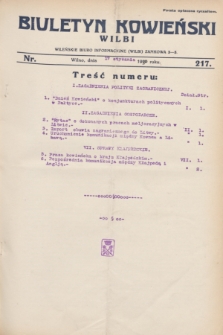 Biuletyn Kowieński Wilbi. 1930, nr 217 (17 stycznia)