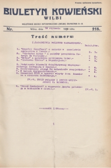 Biuletyn Kowieński Wilbi. 1930, nr 218 (18 stycznia)