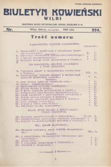 Biuletyn Kowieński Wilbi. 1930, nr 224 (31 stycznia)