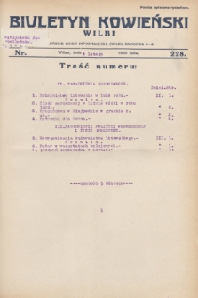 Biuletyn Kowieński Wilbi. 1930, nr 228 (8 lutego)