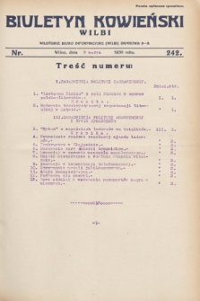 Biuletyn Kowieński Wilbi. 1930, nr 242 (3 marca)